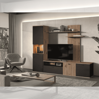 Ensemble meuble tv Silver