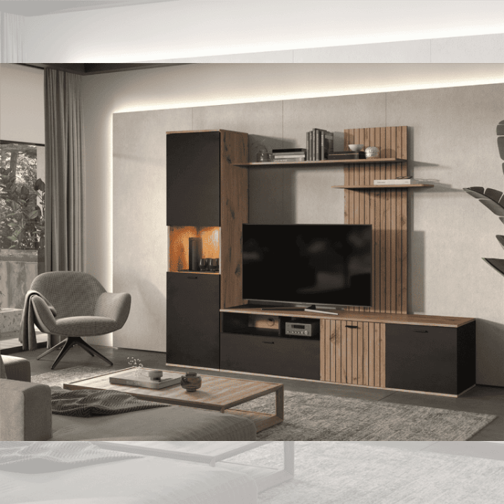 Ensemble meuble tv Silver