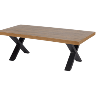 Table de salon Samuel pied X denver oak