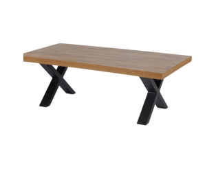 Table de salon Samuel pied X denver oak