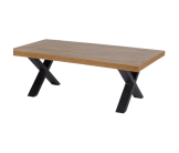 Table de salon Samuel pied X denver oak