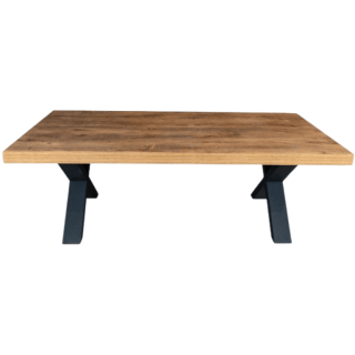 Table de salon Samuel pied X denver oak