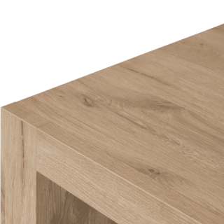 Table de salon Sacha canyon oak/marbre