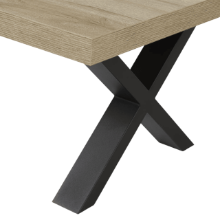 Table Rectangulaire 170 cm, Pied X Rico