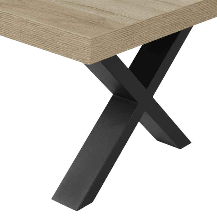 Table Rectangulaire 170 cm, Pied X Rico