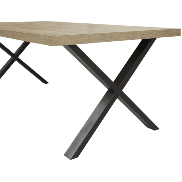 Table Rectangulaire 170 cm, Pied X Rico