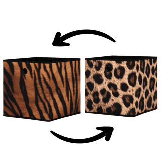 Caisson en tissu Leopard/Tigre 004227