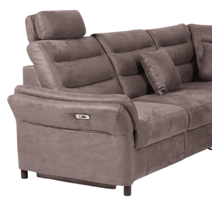 Salon d'angle Foreno marron