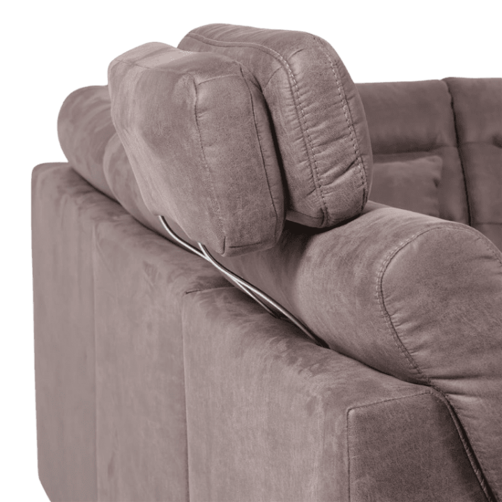 Salon d'angle Foreno marron