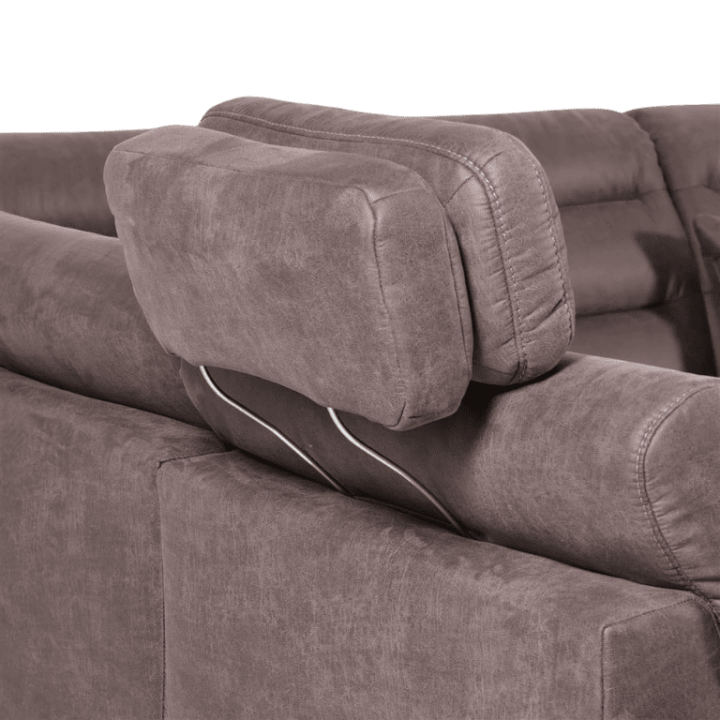 Salon d'angle Foreno marron