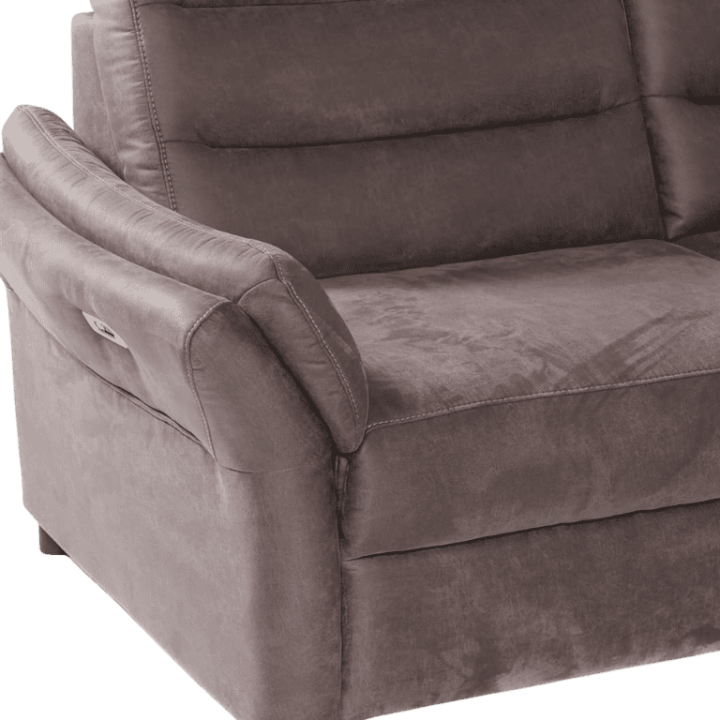 Salon d'angle Foreno marron