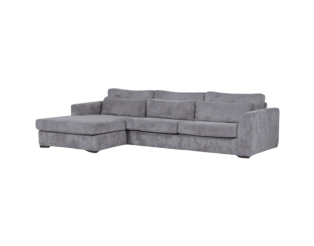 Salon d'angle Alcamo gris