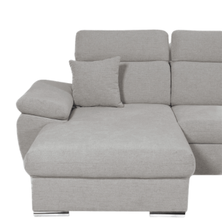 Salon d'angle Alabama gris clair