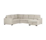 Salon d'angle Olivia convertible avec coffre de rangement