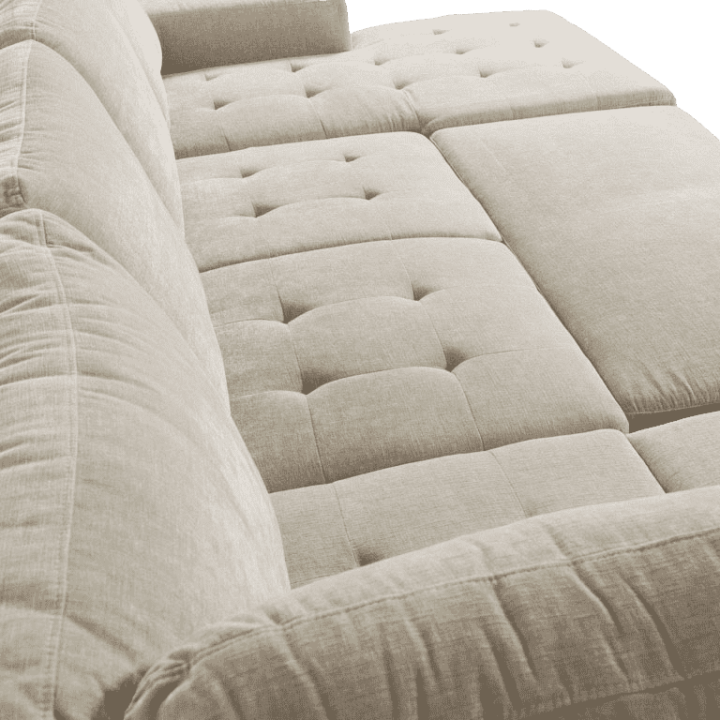 Salon d'angle Olivia convertible avec coffre de rangement