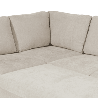 Salon d'angle Olivia convertible avec coffre de rangement