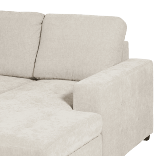 Salon d'angle Olivia convertible avec coffre de rangement