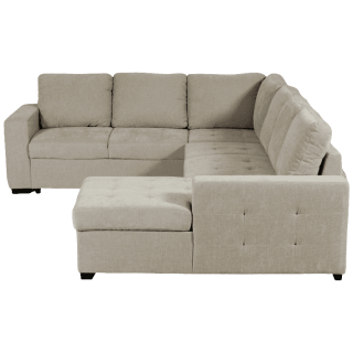 Salon d'angle Olivia convertible avec coffre de rangement