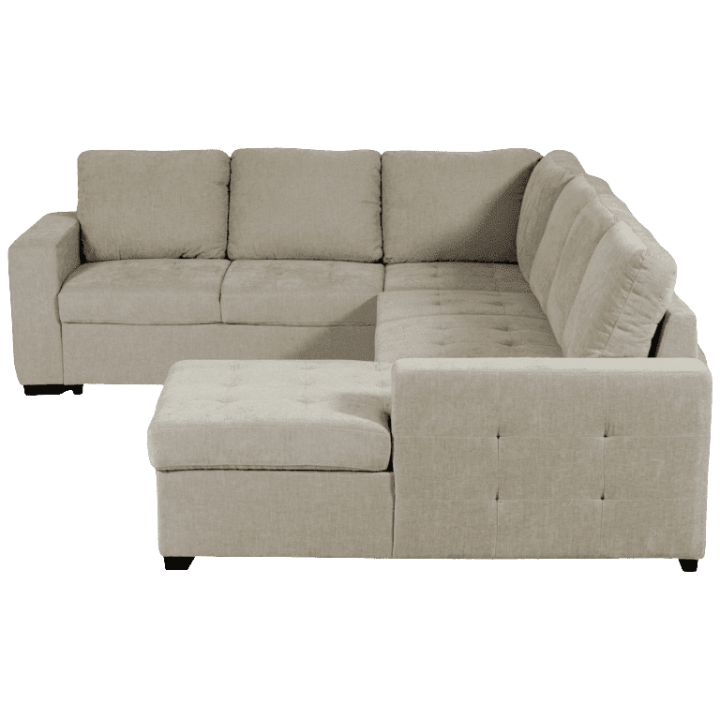 Salon d'angle Olivia convertible avec coffre de rangement
