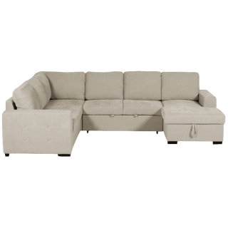 Salon d'angle Olivia convertible avec coffre de rangement