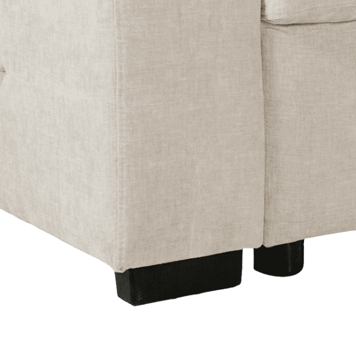Salon d'angle Olivia convertible avec coffre de rangement