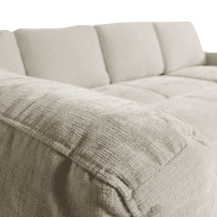 Salon d'angle Olivia convertible avec coffre de rangement
