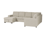 Salon d'angle Olivia convertible avec coffre de rangement