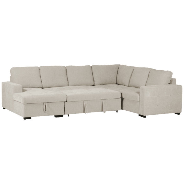 Salon d'angle Olivia convertible avec coffre de rangement