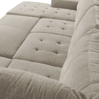Salon d'angle Olivia convertible avec coffre de rangement