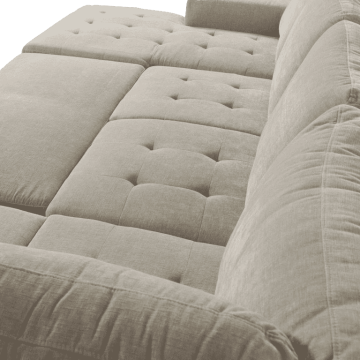 Salon d'angle Olivia convertible avec coffre de rangement