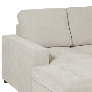 Salon d'angle Olivia convertible avec coffre de rangement
