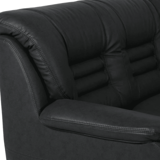 Salon d'angle Merlin noir