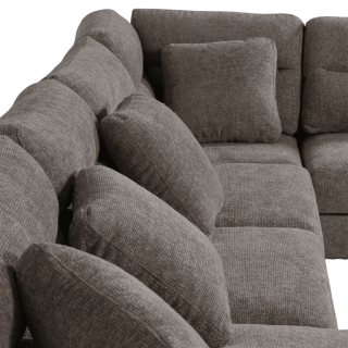 Salon d'angle Lima gris