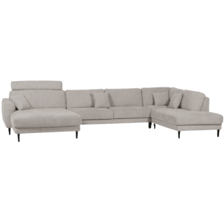 Salon d'angle Malibu gris