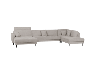 Salon d'angle Malibu gris