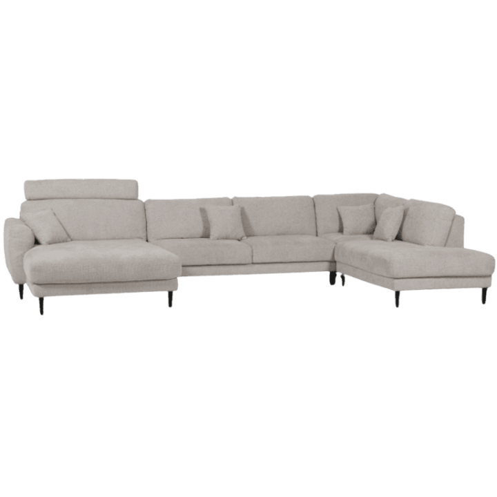 Salon d'angle Malibu gris