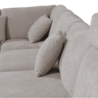 Salon d'angle Malibu gris