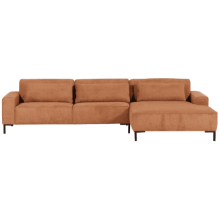 Salon d'angle Kai marron/cognac