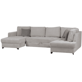 Salon d'angle droit Split gris