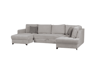 Salon d'angle droit Split gris