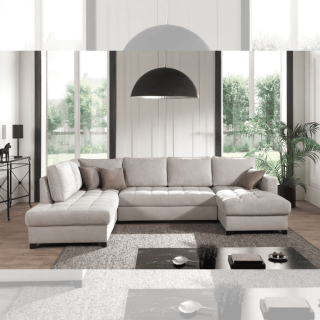 Salon d'angle gauche Split gris