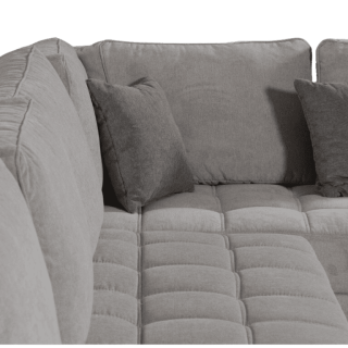 Salon d'angle gauche Split gris
