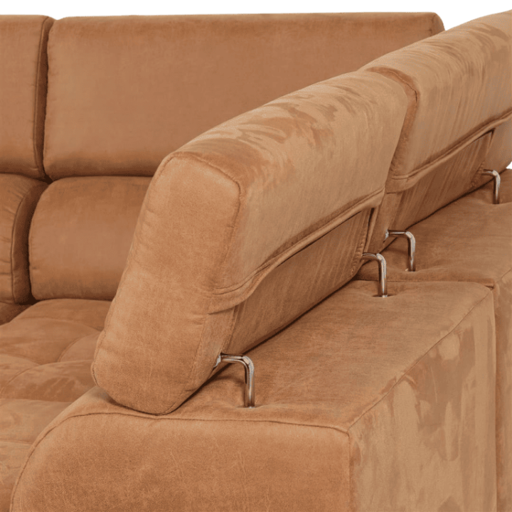 Salon d'angle Rimini cognac