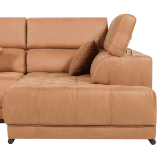 Salon d'angle Rimini cognac
