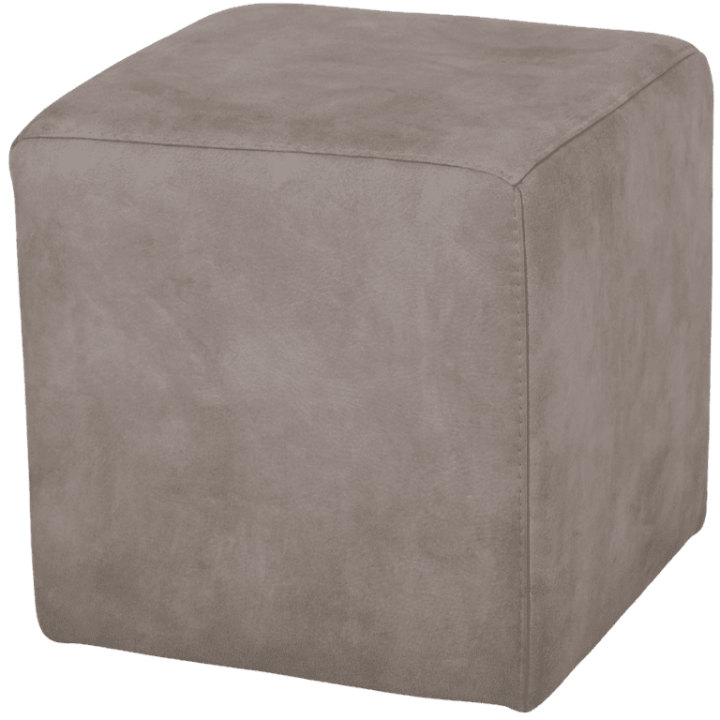 Pouf carré Jacqueline barillo silver