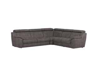 Salon d'angle Mecon gris/taupe