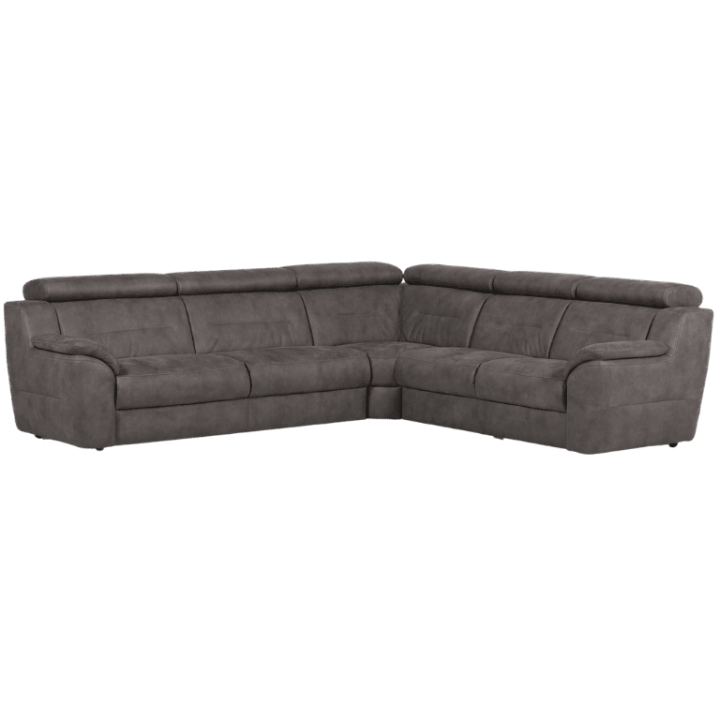 Salon d'angle Mecon gris/taupe