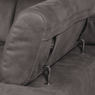 Salon d'angle Mecon gris/taupe