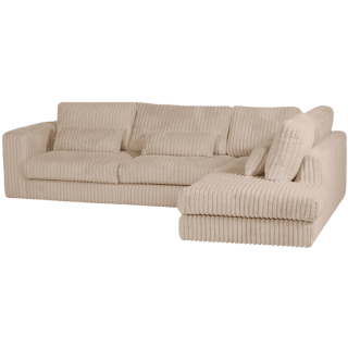 Salon d'angle droit Mojo beige