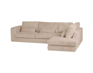 Salon d'angle droit Mojo beige